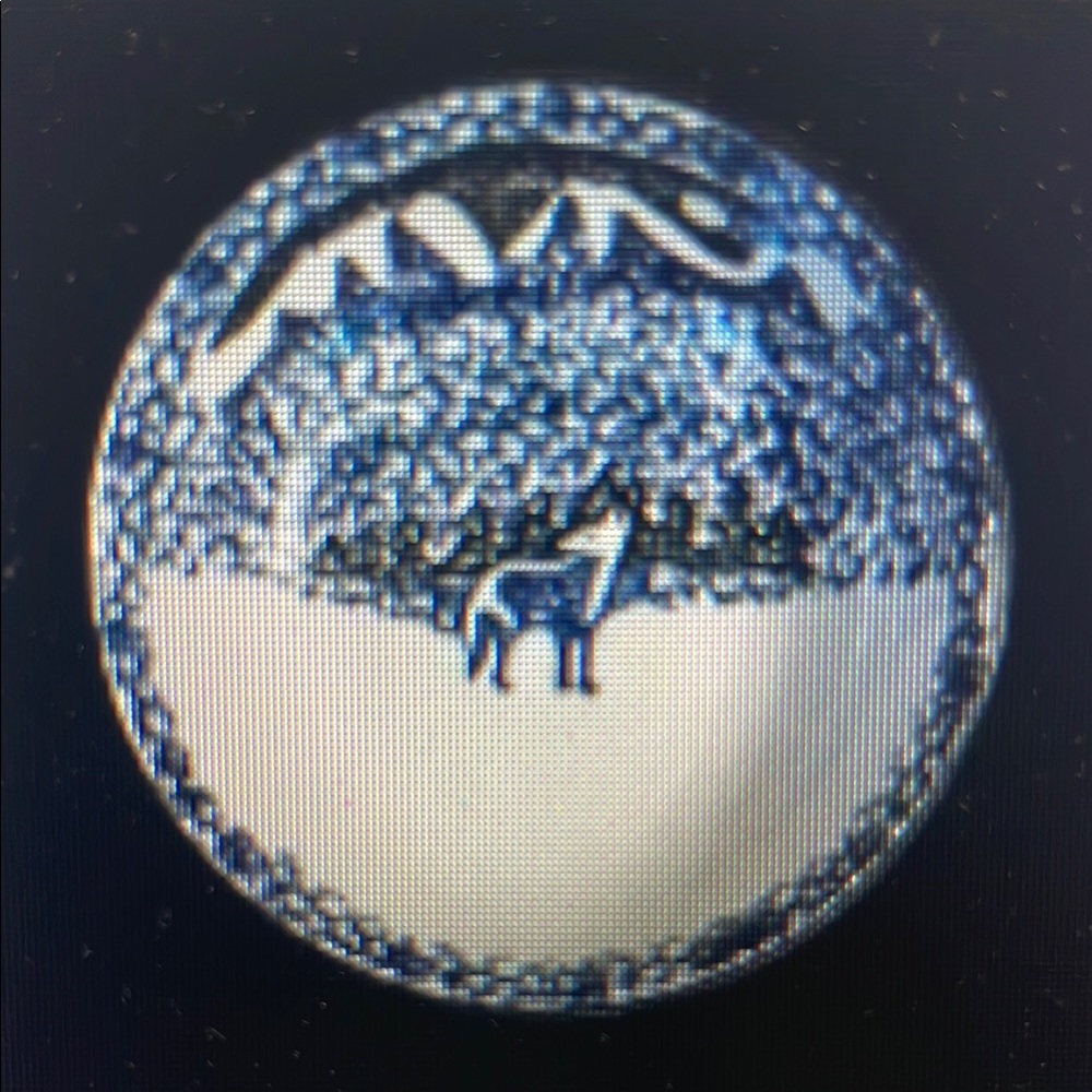 Blue and White Decorative Plate